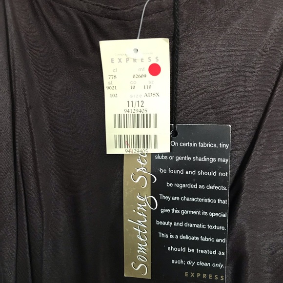 NWT Vintage Express Brown Slip Dress-11/12 - Picture 5 of 5